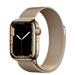 ساعت هوشمند اپل واچ سری 7 استیل طلایی 41 میلیمتری با بند Gold Milanese Loop 